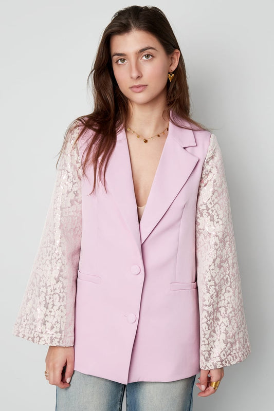 Blazer with panther sleeves