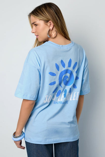 Sous le Soleil en France oversized tee