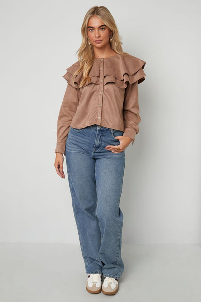 Layered Blouse Suede