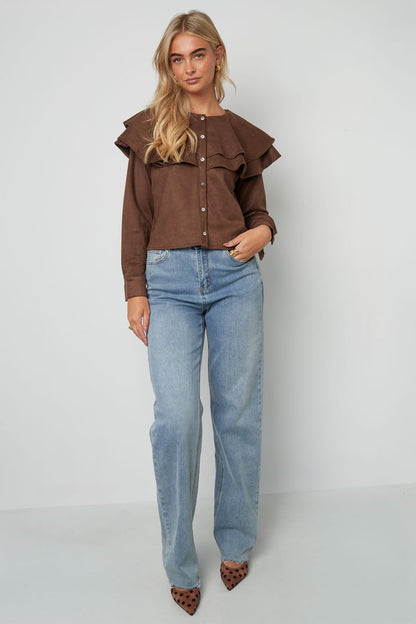 Layered Blouse Suede