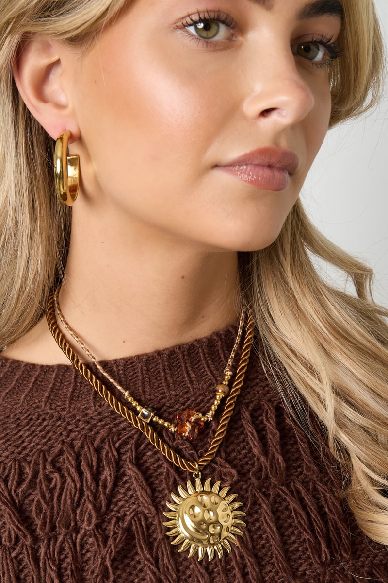 Polyester Pendant necklaces sun Casual Daily Simple Series Women's jewelry