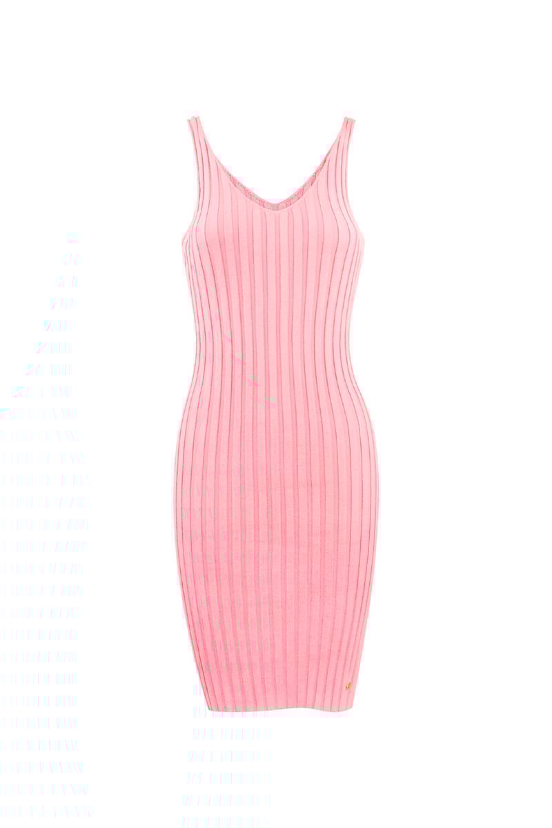 Knitted dress basic color