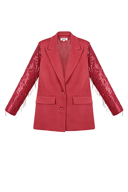 Blazer glitter sleeves