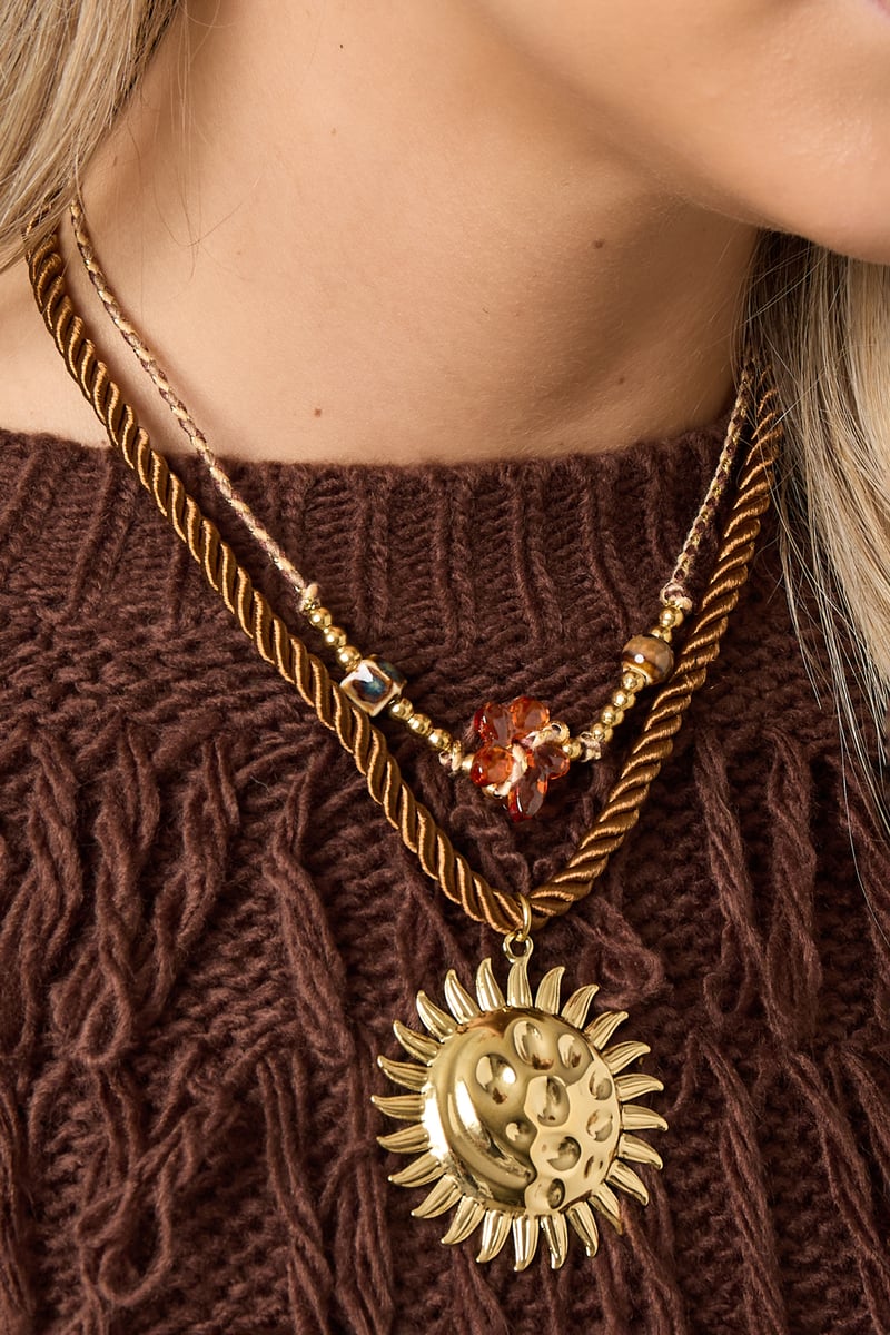 Polyester Pendant necklaces sun Casual Daily Simple Series Women's jewelry