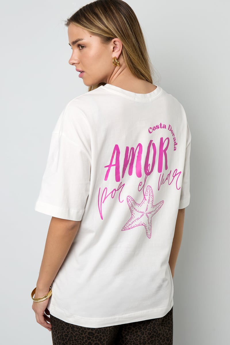 Amor por el mar oversized tee