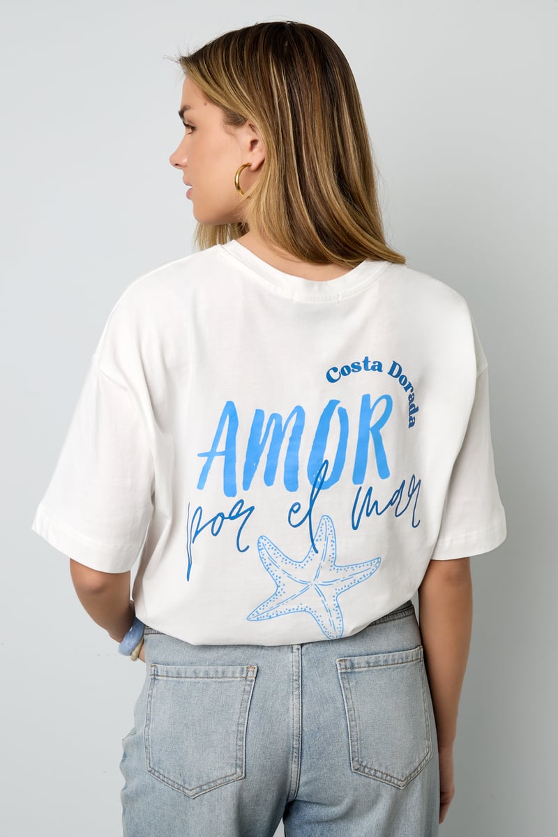 Amor por el mar oversized tee