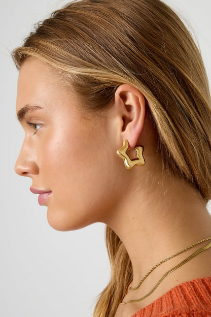 Hoop Earrings Star Casual Daily Simple Series Women's jewelry