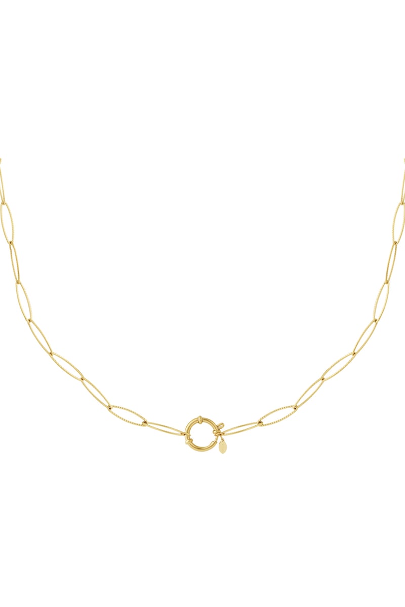 Golden loop necklace
