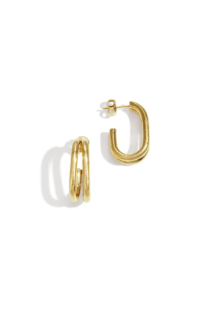 Hoop Earrings lines Casual Daily Simple Series Women's jewelry